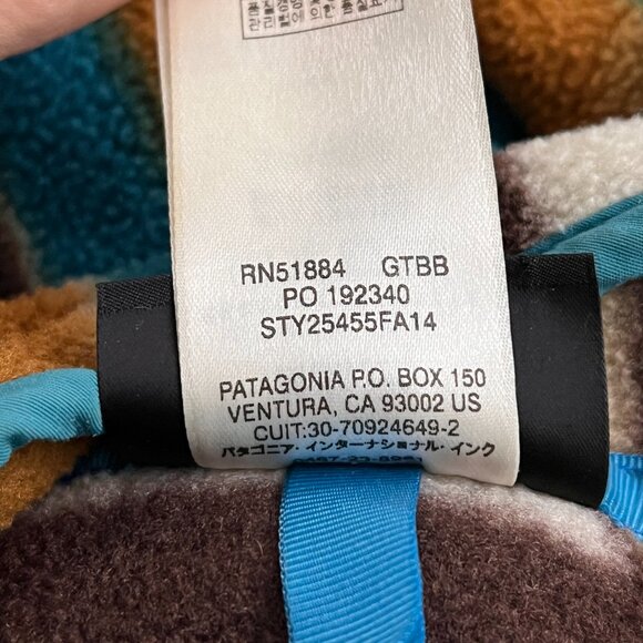 Patagonia Synchilla Geometric Aztec Tribal Print Snap T Sz M - Picture 10 of 10